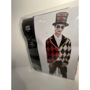 New Circus Clown Court Jester Jacket Halloween Adult S/M Fits Up To Size 42